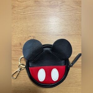 Disney Mickey Mouse Kids Coin Purse - Black and Red WALLET